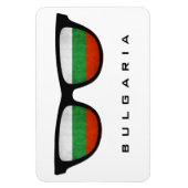 Bulgarien weist benutzerdefinierten Text- und Farb Magnet (Vertikal)