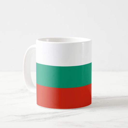 Bulgarienflagge Kaffeetasse (Vorderseite Links)