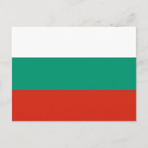 Bulgarienflagge Postkarte