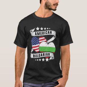 Bulgarisch Amerikanisches Hemd Halb bulgarisch hal T-Shirt