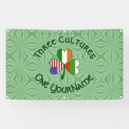 Bulgarisch-Amerikanisches Kleeblatt-Flag personali Banner