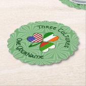 Bulgarisch-Amerikanisches Kleeblatt-Flag personali Untersetzer (angewinkelt)