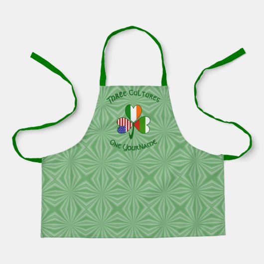 Bulgarisch-Amerikanisches Kleeblatt für die Flagge Schürze (Vorderseite)