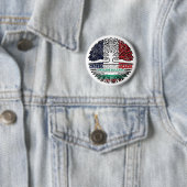 Bulgarisch-Französisch-Tree-Roots-Flag Button (Beispiel)