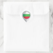 Bulgarische Button-Ortsmarke Runder Aufkleber (Tasche)