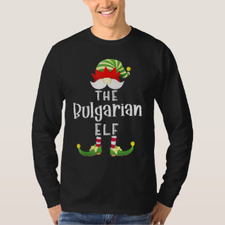 Bulgarische Elfengruppe Weihnachts-Pyjama-Party T-Shirt