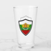Bulgarische Fahnenwappen Glas (Rückseite)
