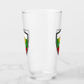 Bulgarische Fahnenwappen Glas (Links)