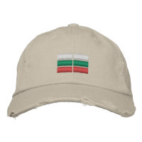 Bulgarische Flagge bestickt Baseballkappe