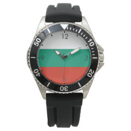 Bulgarische Flagge (Bulgarien) Armbanduhr