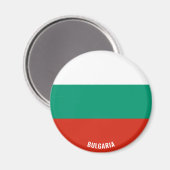 Bulgarische Flagge Charming Patriotic Magnet (Vorderseite/Rückseite)