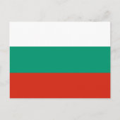 Bulgarische Flagge, Flagge Bulgariens Postkarte (Vorderseite)