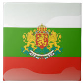 Bulgarische Flagge Fliese (Vorderseite)