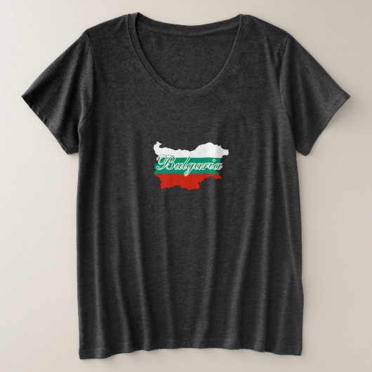 Bulgarische Flagge Große Größe T-Shirt (Design vorne)