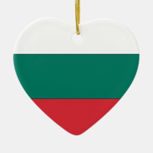 Bulgarische Flagge Keramik Ornament (Vorne)