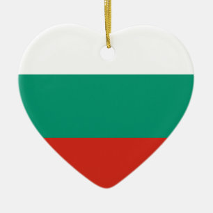 Bulgarische Flagge Keramikornament