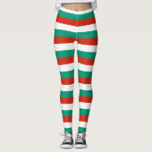 Bulgarische Flagge Leggings (Vorderseite)