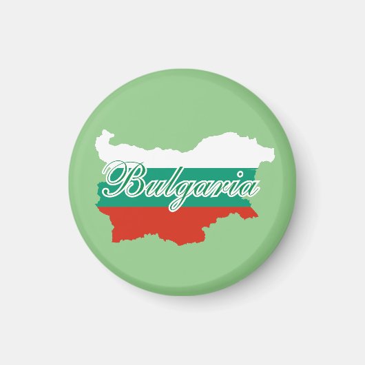 Bulgarische Flagge Magnet (Vorne)