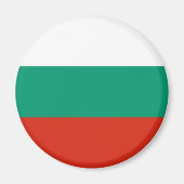 Bulgarische Flagge Magnet (Vorne)