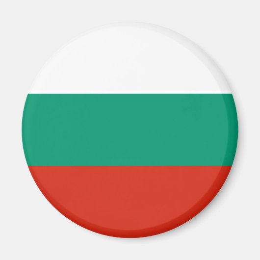 Bulgarische Flagge Magnet (Vorne)