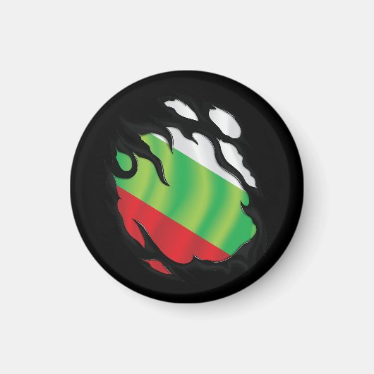 Bulgarische Flagge Magnet (Vorne)