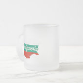 Bulgarische Flagge Mattglastasse (Vorderseite Links)