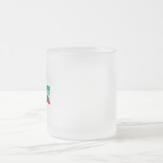 Bulgarische Flagge Mattglastasse (Mittel)