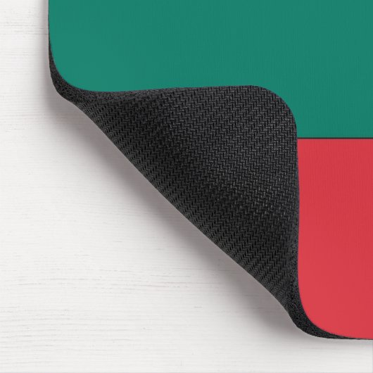 Bulgarische Flagge Mousepad (Ecke)