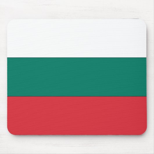 Bulgarische Flagge Mousepad (Vorne)