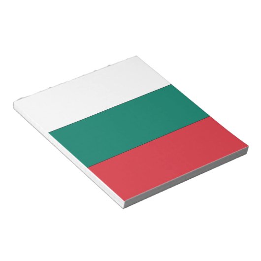 Bulgarische Flagge Notizblock (angewinkelt)