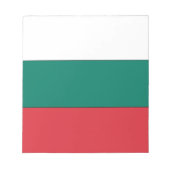 Bulgarische Flagge Notizblock (Vorderseite)