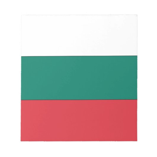 Bulgarische Flagge Notizblock (Vorderseite)
