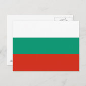 Bulgarische Flagge Postkarte (Vorne/Hinten)
