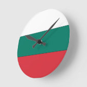 Bulgarische Flagge Runde Wanduhr (Winkel)