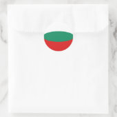 Bulgarische Flagge Runder Aufkleber (Tasche)