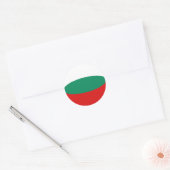 Bulgarische Flagge Runder Aufkleber (Umschlag)