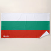 Bulgarische Flagge Splendid Patriotic Strandtuch (Vorderseite)
