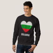 Bulgarische Flagge Sweatshirt (Vorne ganz)