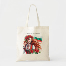 Bulgarische Flagge Tradition Folklore Frauen Rote  Tragetasche