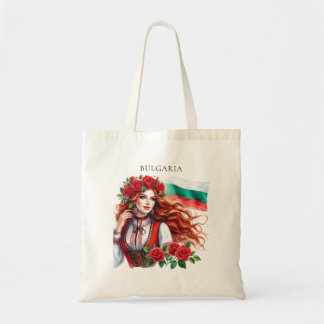 Bulgarische Flagge Tradition Folklore Frauen Rote Tragetasche