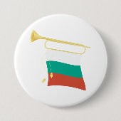 Bulgarische Flagge und Bugle Button (Vorderseite)