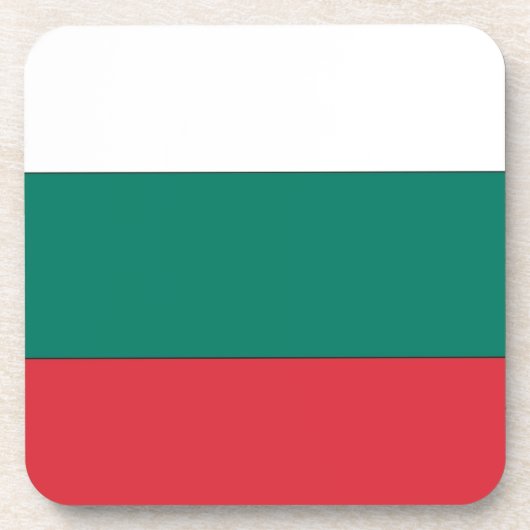 Bulgarische Flagge Untersetzer (Vorderseite)