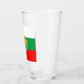 Bulgarische Flagge+Wappen  Glas (Links)