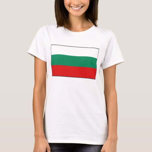 Bulgarische Flagge x Karte T - Shirt (Vorderseite)