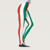 Bulgarische Flaggenfarben Vertikal gestrichen Leggings (Rechts)
