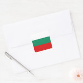 Bulgarische Flaggenmarke Quadratischer Aufkleber (Umschlag)