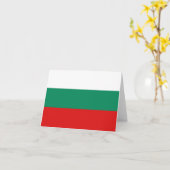 Bulgarische Flaggennotiz Karte (Gelbe Blume)