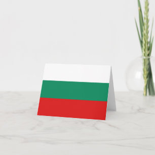 Bulgarische Flaggennotiz Karte