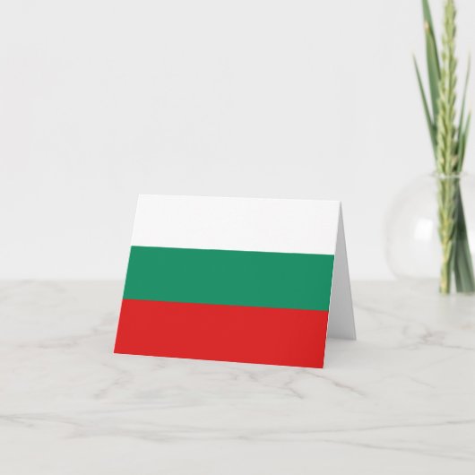 Bulgarische Flaggennotiz Karte (Vorderseite)