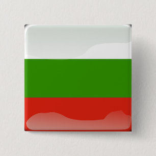 Bulgarische glatte Flagge Button